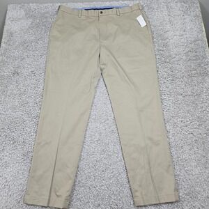 Brooks Brothers Mens Beige Stretch Clark Chino Pants 40x32 Preppy Office Classic